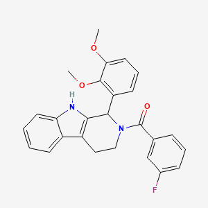 1-(2,3-dimethoxyphenyl)-2-(3-fluorobenzoyl)-2,3,4,9-tetrahydro-1H-beta-carboline