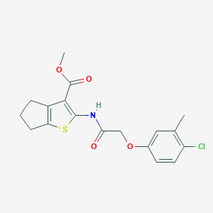 methyl 2-{[(4-chloro-3-methylphenoxy)acetyl]amino}-5,6-dihydro-4H-cyclopenta[b]thiophene-3-carboxylate