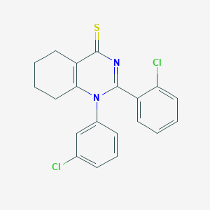 molecular formula C20H16Cl2N2S B379896 2-(2-chlorophenyl)-1-(3-chlorophenyl)-5,6,7,8-tetrahydro-4(1H)-quinazolinethione 