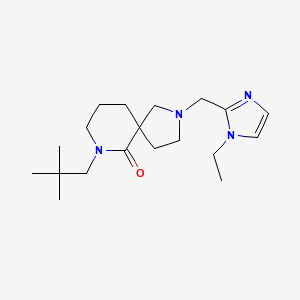 7-(2,2-Dimethylpropyl)-2-[(1-ethylimidazol-2-yl)methyl]-2,7-diazaspiro[4.5]decan-6-one