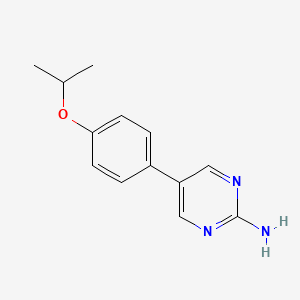 molecular formula C13H15N3O B3798974 5-(4-isopropoxyphenyl)pyrimidin-2-amine 