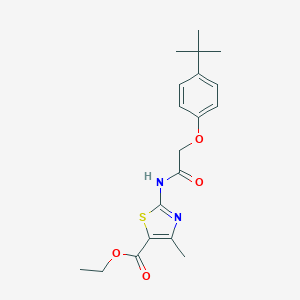 Ethyl 2-{[(4-tert-butylphenoxy)acetyl]amino}-4-methyl-1,3-thiazole-5-carboxylate