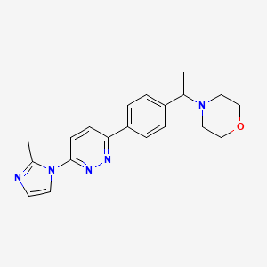 4-(1-{4-[6-(2-methyl-1H-imidazol-1-yl)pyridazin-3-yl]phenyl}ethyl)morpholine