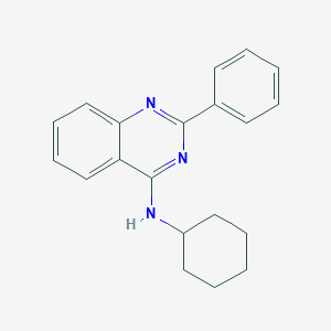 molecular formula C20H21N3 B379899 N-cyclohexyl-2-phenylquinazolin-4-amine 
