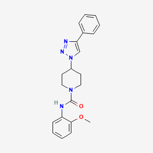 N-(2-methoxyphenyl)-4-(4-phenyl-1H-1,2,3-triazol-1-yl)-1-piperidinecarboxamide