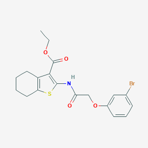 Ethyl 2-{[(3-bromophenoxy)acetyl]amino}-4,5,6,7-tetrahydro-1-benzothiophene-3-carboxylate