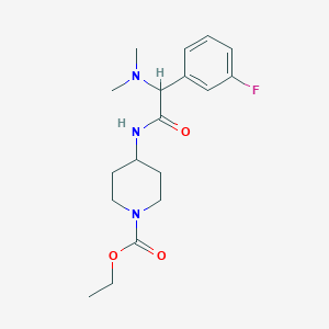 ethyl 4-{[(dimethylamino)(3-fluorophenyl)acetyl]amino}piperidine-1-carboxylate