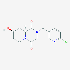 molecular formula C14H16ClN3O3 B3799083 (8R,9aS)-2-[(6-chloropyridin-3-yl)methyl]-8-hydroxy-3,6,7,8,9,9a-hexahydropyrido[1,2-a]pyrazine-1,4-dione 