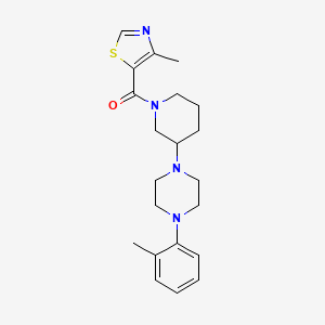 1-(2-methylphenyl)-4-{1-[(4-methyl-1,3-thiazol-5-yl)carbonyl]-3-piperidinyl}piperazine