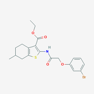 Ethyl 2-{[(3-bromophenoxy)acetyl]amino}-6-methyl-4,5,6,7-tetrahydro-1-benzothiophene-3-carboxylate