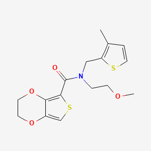 N-(2-methoxyethyl)-N-[(3-methyl-2-thienyl)methyl]-2,3-dihydrothieno[3,4-b][1,4]dioxine-5-carboxamide