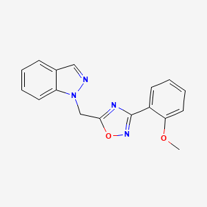 1-{[3-(2-methoxyphenyl)-1,2,4-oxadiazol-5-yl]methyl}-1H-indazole