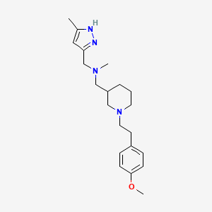 ({1-[2-(4-methoxyphenyl)ethyl]-3-piperidinyl}methyl)methyl[(3-methyl-1H-pyrazol-5-yl)methyl]amine