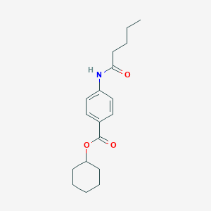 Cyclohexyl 4-(pentanoylamino)benzoate