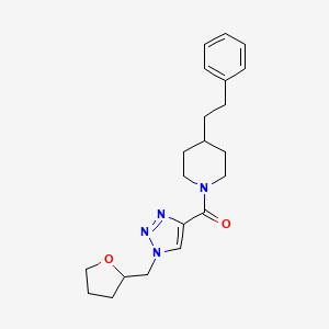 4-(2-phenylethyl)-1-{[1-(tetrahydro-2-furanylmethyl)-1H-1,2,3-triazol-4-yl]carbonyl}piperidine