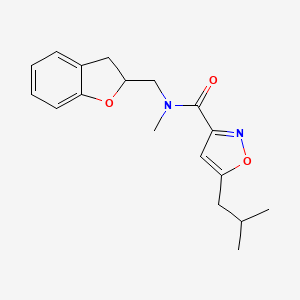 N-(2,3-dihydro-1-benzofuran-2-ylmethyl)-5-isobutyl-N-methylisoxazole-3-carboxamide