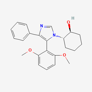 molecular formula C23H26N2O3 B3799221 (1S,2S)-2-[5-(2,6-dimethoxyphenyl)-4-phenylimidazol-1-yl]cyclohexan-1-ol 