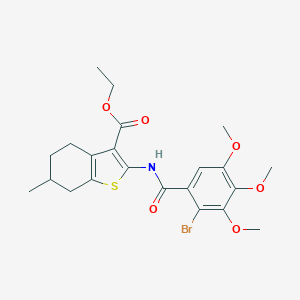 Ethyl 2-[(2-bromo-3,4,5-trimethoxybenzoyl)amino]-6-methyl-4,5,6,7-tetrahydro-1-benzothiophene-3-carboxylate