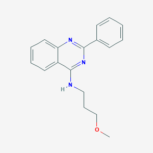 molecular formula C18H19N3O B379926 N-(3-methoxypropyl)-2-phenylquinazolin-4-amine 