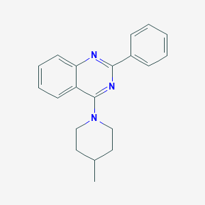 molecular formula C20H21N3 B379928 4-(4-Methyl-1-piperidinyl)-2-phenylquinazoline CAS No. 307544-24-7