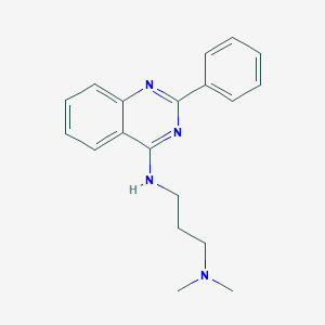molecular formula C19H22N4 B379929 N-[3-(Dimethylamino)propyl]-2-phenyl-4-quinazolinamine 