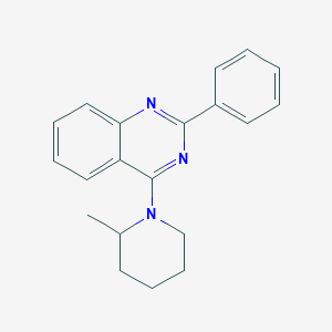 molecular formula C20H21N3 B379933 4-(2-Methylpiperidin-1-yl)-2-phenylquinazoline 