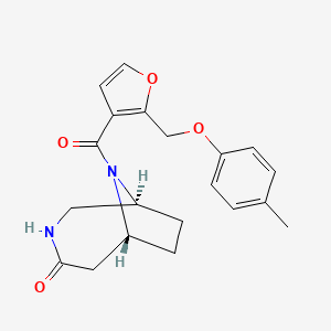 (1S,6R)-9-[2-[(4-methylphenoxy)methyl]furan-3-carbonyl]-3,9-diazabicyclo[4.2.1]nonan-4-one