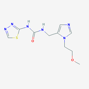 1-[[3-(2-Methoxyethyl)imidazol-4-yl]methyl]-3-(1,3,4-thiadiazol-2-yl)urea