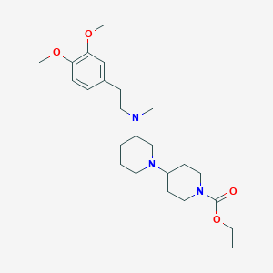 ethyl 3-[[2-(3,4-dimethoxyphenyl)ethyl](methyl)amino]-1,4'-bipiperidine-1'-carboxylate