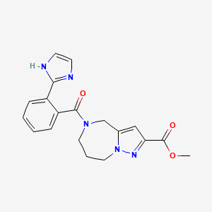 methyl 5-[2-(1H-imidazol-2-yl)benzoyl]-5,6,7,8-tetrahydro-4H-pyrazolo[1,5-a][1,4]diazepine-2-carboxylate