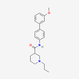 molecular formula C22H28N2O2 B3799397 N-(3'-methoxy-4-biphenylyl)-1-propyl-3-piperidinecarboxamide 