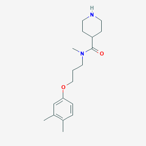 N-[3-(3,4-dimethylphenoxy)propyl]-N-methyl-4-piperidinecarboxamide hydrochloride