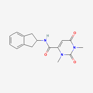 N-(2,3-dihydro-1H-inden-2-yl)-1,3-dimethyl-2,6-dioxopyrimidine-4-carboxamide