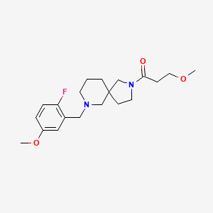 7-(2-fluoro-5-methoxybenzyl)-2-(3-methoxypropanoyl)-2,7-diazaspiro[4.5]decane