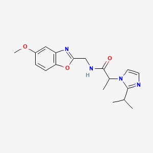 2-(2-isopropyl-1H-imidazol-1-yl)-N-[(5-methoxy-1,3-benzoxazol-2-yl)methyl]propanamide