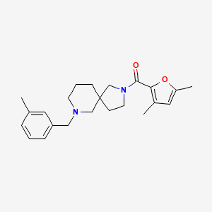 2-(3,5-dimethyl-2-furoyl)-7-(3-methylbenzyl)-2,7-diazaspiro[4.5]decane