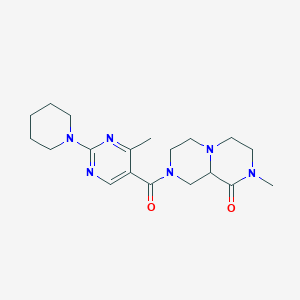 2-methyl-8-[(4-methyl-2-piperidin-1-ylpyrimidin-5-yl)carbonyl]hexahydro-2H-pyrazino[1,2-a]pyrazin-1(6H)-one