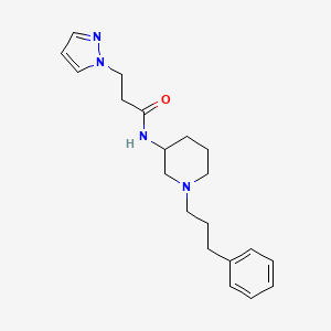 N-[1-(3-phenylpropyl)-3-piperidinyl]-3-(1H-pyrazol-1-yl)propanamide