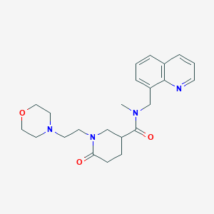 N-methyl-1-[2-(4-morpholinyl)ethyl]-6-oxo-N-(8-quinolinylmethyl)-3-piperidinecarboxamide