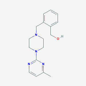 molecular formula C17H22N4O B3799686 (2-{[4-(4-methyl-2-pyrimidinyl)-1-piperazinyl]methyl}phenyl)methanol 