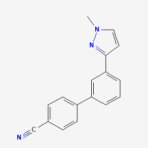 molecular formula C17H13N3 B3799739 3'-(1-methyl-1H-pyrazol-3-yl)-4-biphenylcarbonitrile 