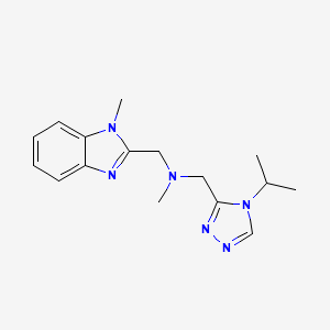 1-(4-isopropyl-4H-1,2,4-triazol-3-yl)-N-methyl-N-[(1-methyl-1H-benzimidazol-2-yl)methyl]methanamine