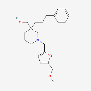 [1-{[5-(methoxymethyl)-2-furyl]methyl}-3-(3-phenylpropyl)-3-piperidinyl]methanol