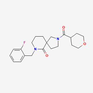 7-(2-fluorobenzyl)-2-(tetrahydro-2H-pyran-4-ylcarbonyl)-2,7-diazaspiro[4.5]decan-6-one