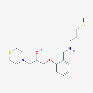 1-[2-({[3-(methylthio)propyl]amino}methyl)phenoxy]-3-(4-thiomorpholinyl)-2-propanol