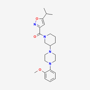 1-{1-[(5-isopropyl-3-isoxazolyl)carbonyl]-3-piperidinyl}-4-(2-methoxyphenyl)piperazine