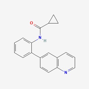 N-(2-quinolin-6-ylphenyl)cyclopropanecarboxamide