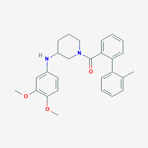 N-(3,4-dimethoxyphenyl)-1-[(2'-methyl-2-biphenylyl)carbonyl]-3-piperidinamine