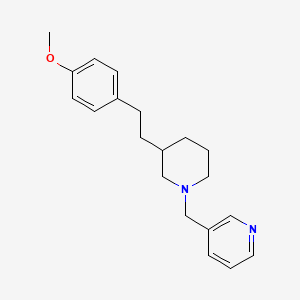 3-({3-[2-(4-methoxyphenyl)ethyl]-1-piperidinyl}methyl)pyridine