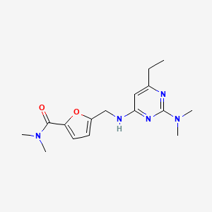 5-({[2-(dimethylamino)-6-ethylpyrimidin-4-yl]amino}methyl)-N,N-dimethyl-2-furamide